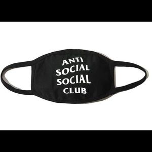 Anti Social Social Club Black Face Mask